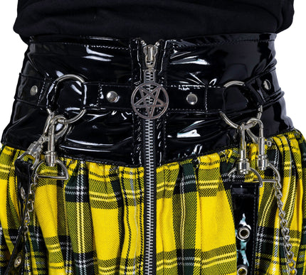 Heartless Calamity Skirt | Yellow Check
