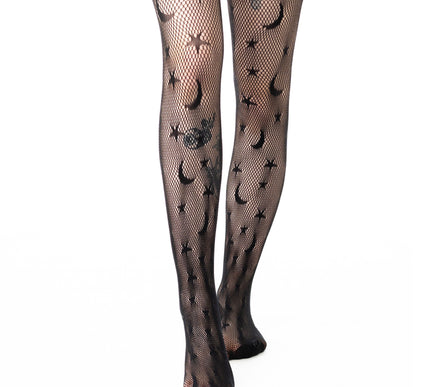 Poizen Industries Celestial Fishnet Tights