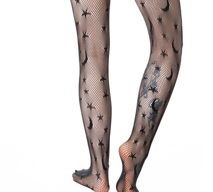 Poizen Industries Celestial Fishnet Tights
