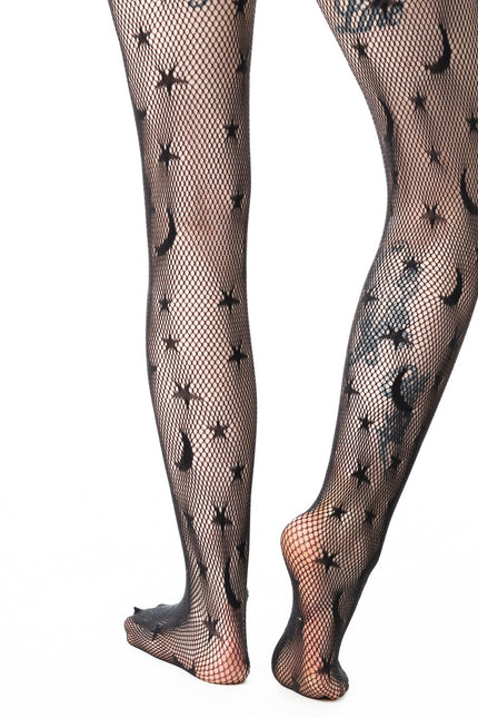 Poizen Industries Celestial Fishnet Tights