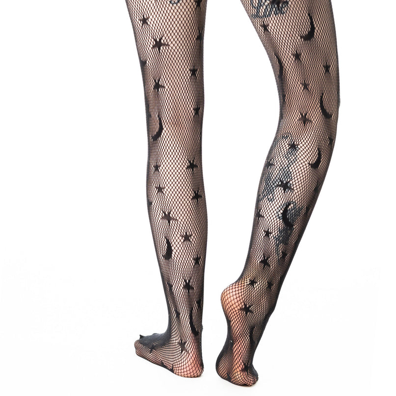 Poizen Industries Celestial Fishnet Tights