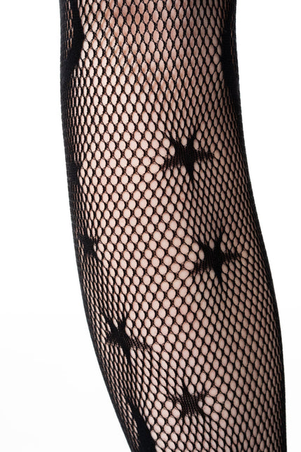Poizen Industries Celestial Fishnet Tights