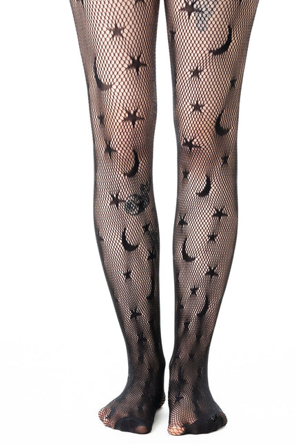 Poizen Industries Celestial Fishnet Tights