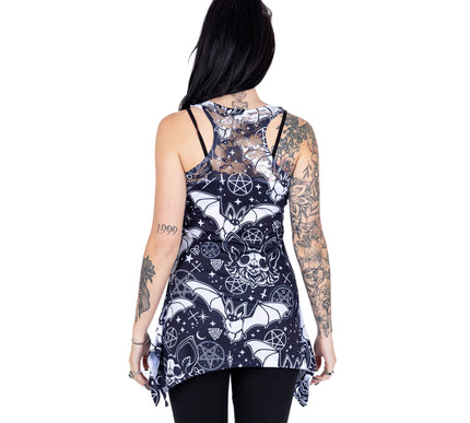 Heartless Conjure Lace Panel Vest