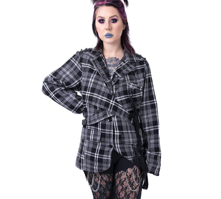 Chemical Black Cordelia Jacket | Grey Check