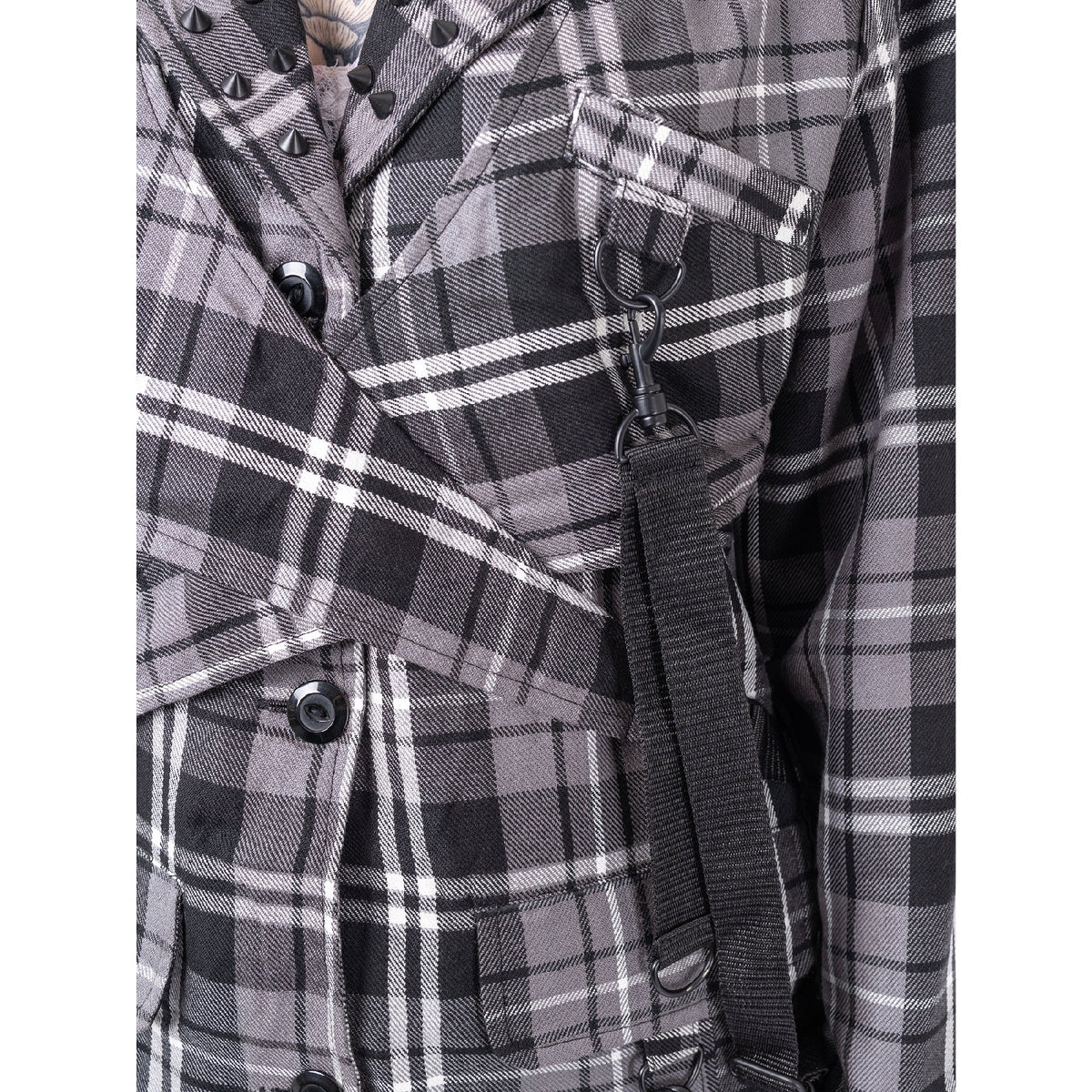 Chemical Black Cordelia Jacket | Grey Check
