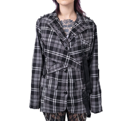 Chemical Black Cordelia Jacket | Grey Check