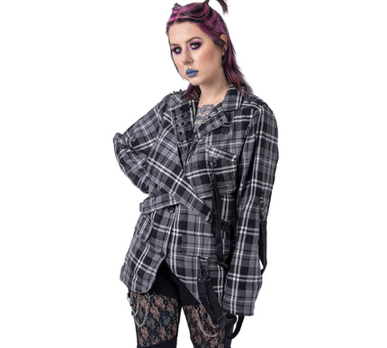 Chemical Black Cordelia Jacket | Grey Check
