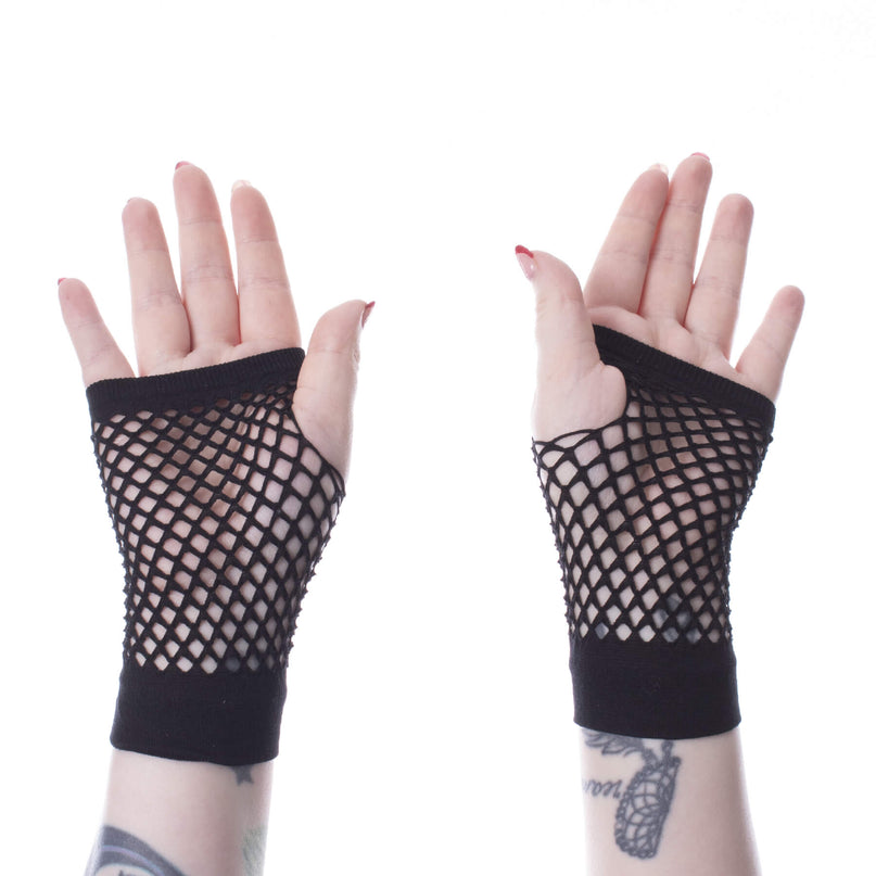 Poizen Industries Corrine Mesh Gloves | Black