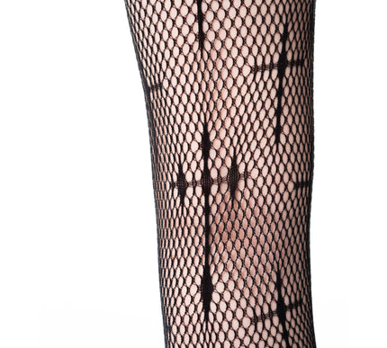Poizen Industries Coven Cross Fishnet Tights