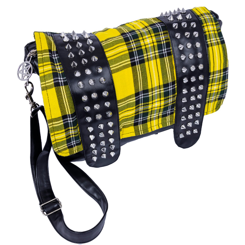 Chemical Black Damara Bag | Yellow Tartan
