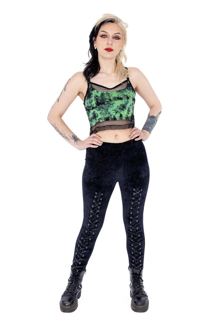 Heartless Danica Top | Green / Black
