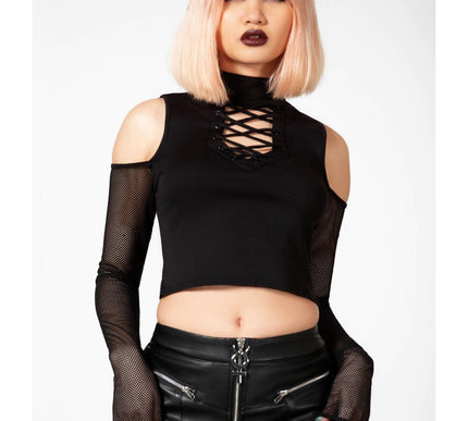 Killstar Dark Half Long Sleeve Top