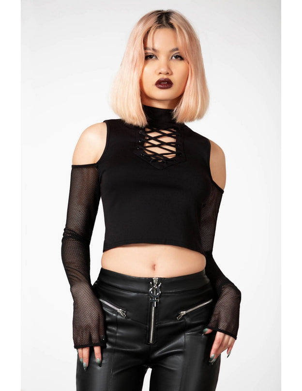 Killstar Dark Half Long Sleeve Top
