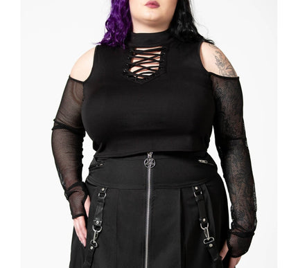 Killstar Dark Half Long Sleeve Top