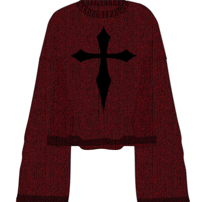 Killstar Dead Romantic sweater | Red / Black