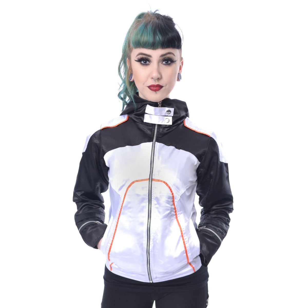 Chemical Black Delta Jacket | White / Black