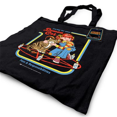 Steven Rhodes Tote Bag | Demon Cat
