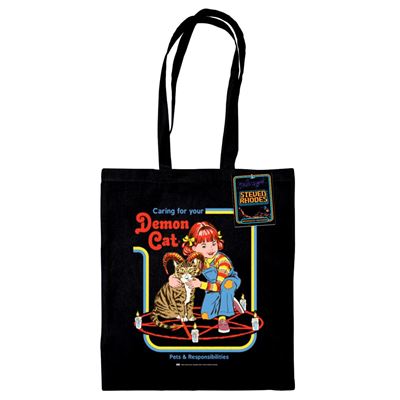 Steven Rhodes Tote Bag | Demon Cat