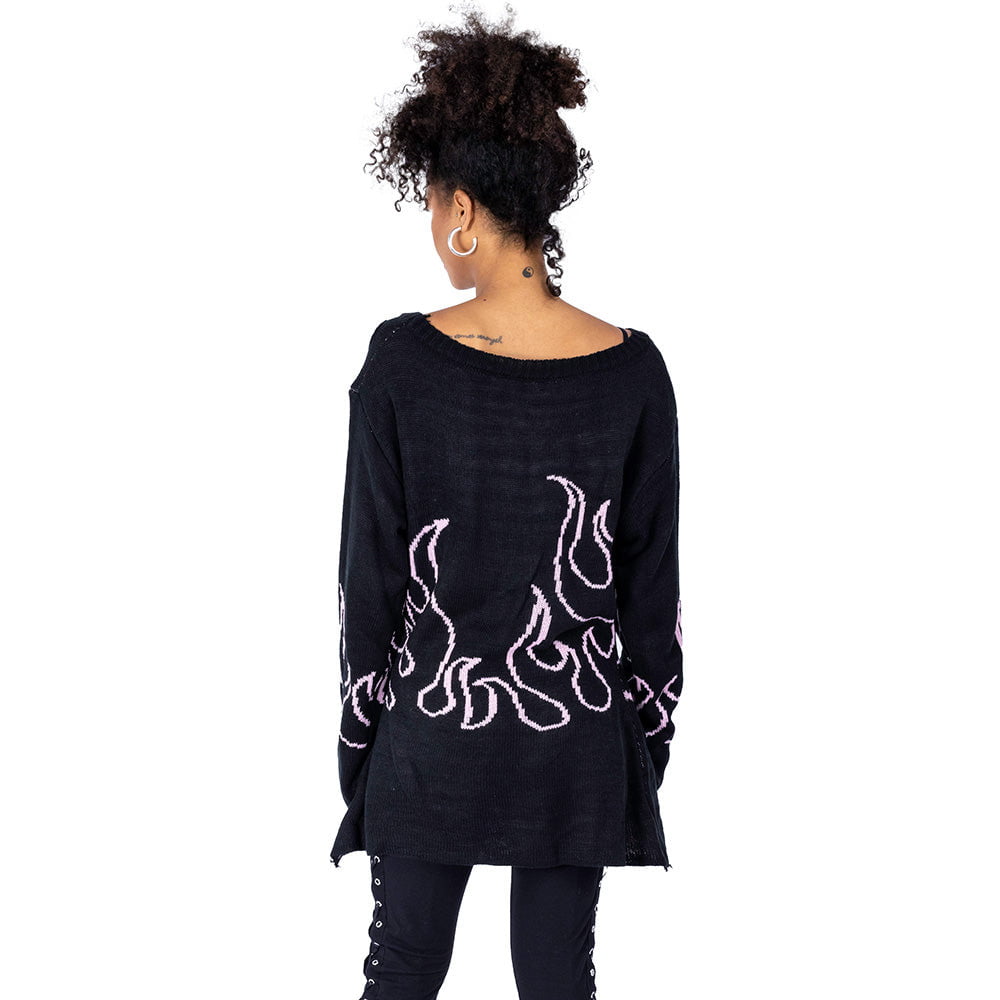 Heartless Depths Of Hell Jumper | Pink / Black