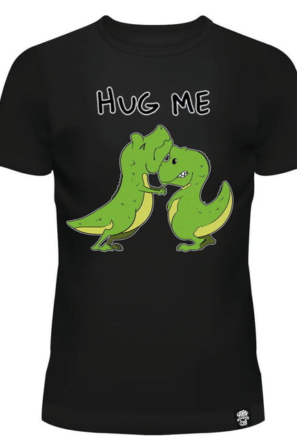 Cupcake Cult Dino Hug Me T-Shirt | Black / Green