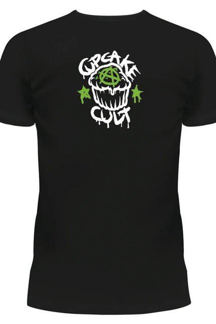 Cupcake Cult Dino Hug Me T-Shirt | Black / Green