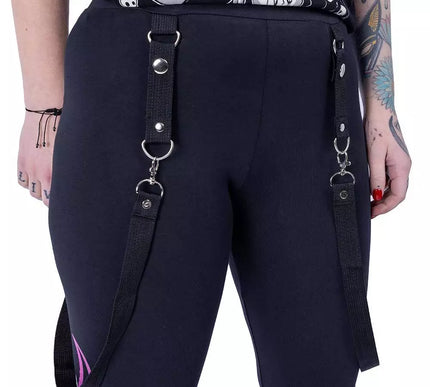 Heartless depths Of Hell Leggings | Black / Purple