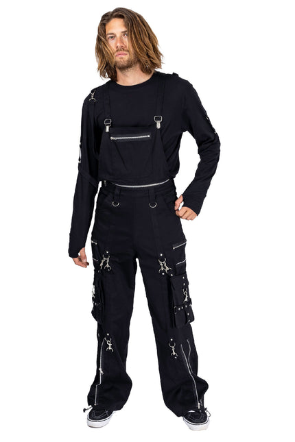 Heartless Dorcas Unisex Dungarees | Black