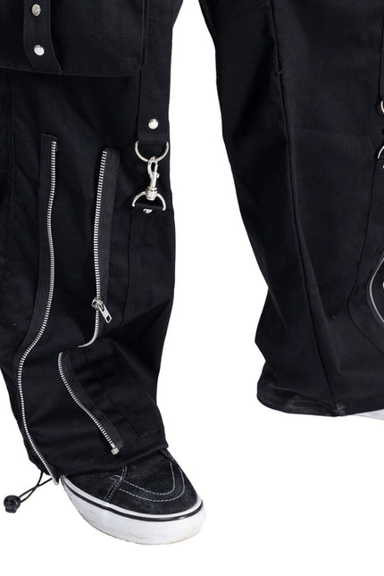 Heartless Dorcas Unisex Dungarees | Black