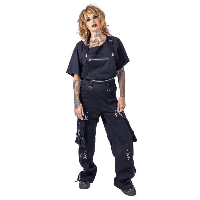 Heartless Dorcas Unisex Dungarees | Black