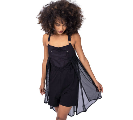 Chemical Black Dysania Playsuit | Black