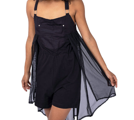 Chemical Black Dysania Playsuit | Black