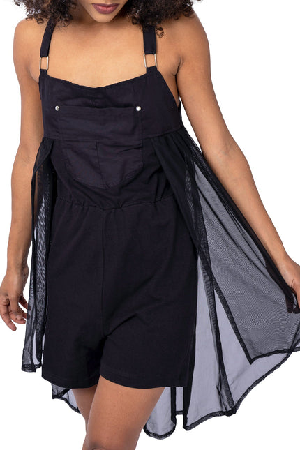 Chemical Black Dysania Playsuit | Black