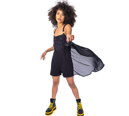 Chemical Black Dysania Playsuit | Black