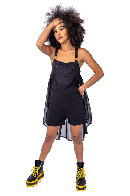 Chemical Black Dysania Playsuit | Black