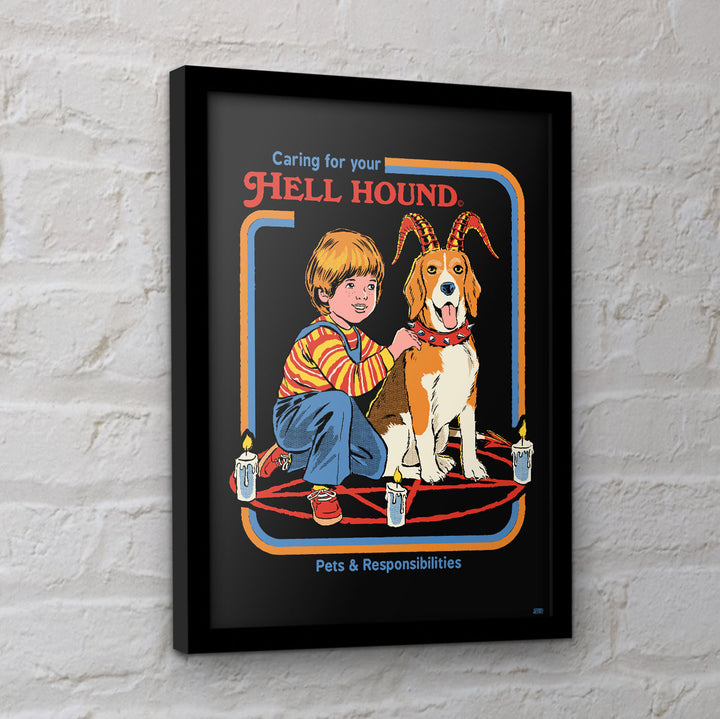 Steven Rhodes Hell Hound Framed print