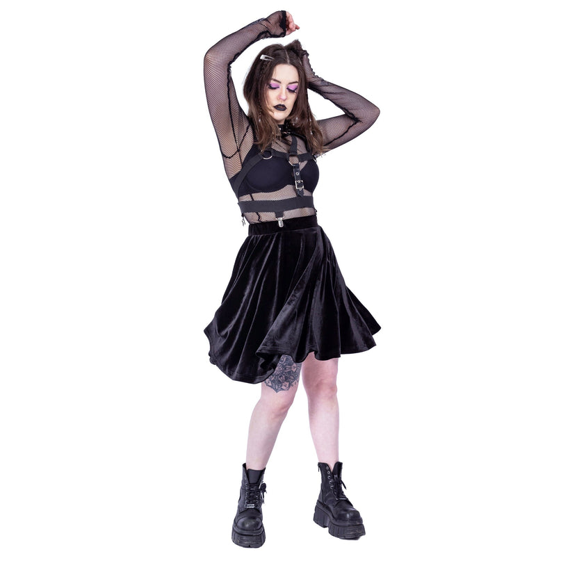 Heartless Elrene Skirt | Black Velvet