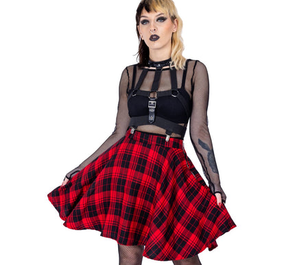 Heartless Elrene Skirt | Red Check