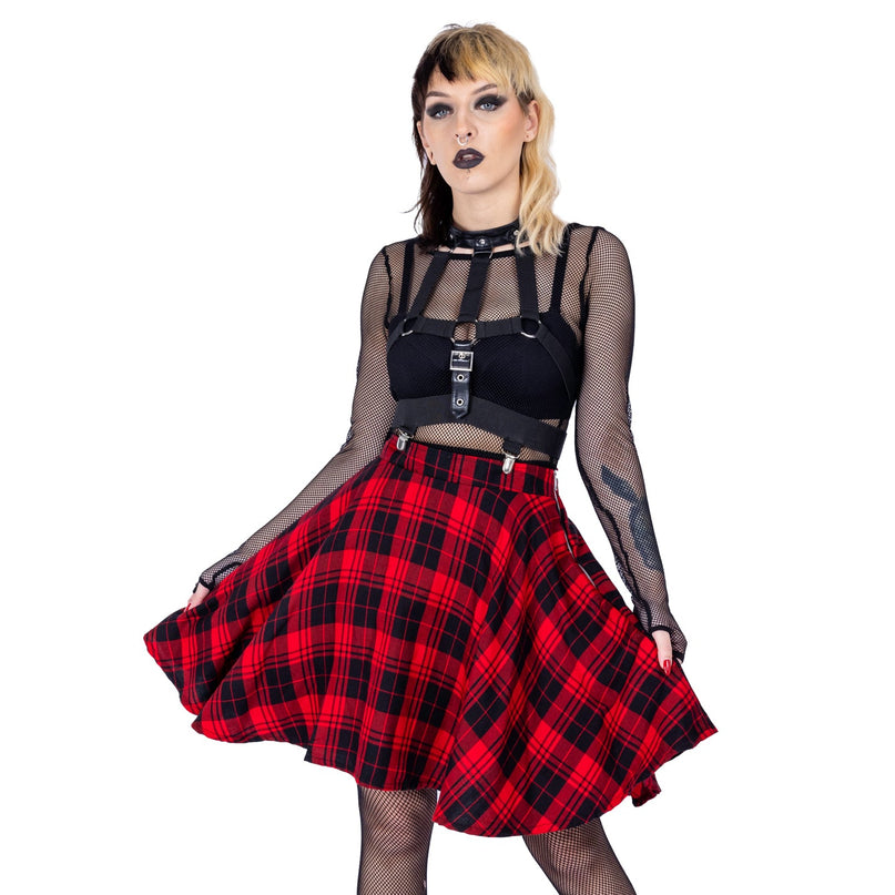 Heartless Elrene Skirt | Red Check