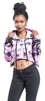 Innocent Lifestyle Emrys Cropped Hood | Pink / Black