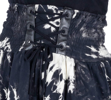 Vixxsin Etain Shorts | Black / White Tie Dye