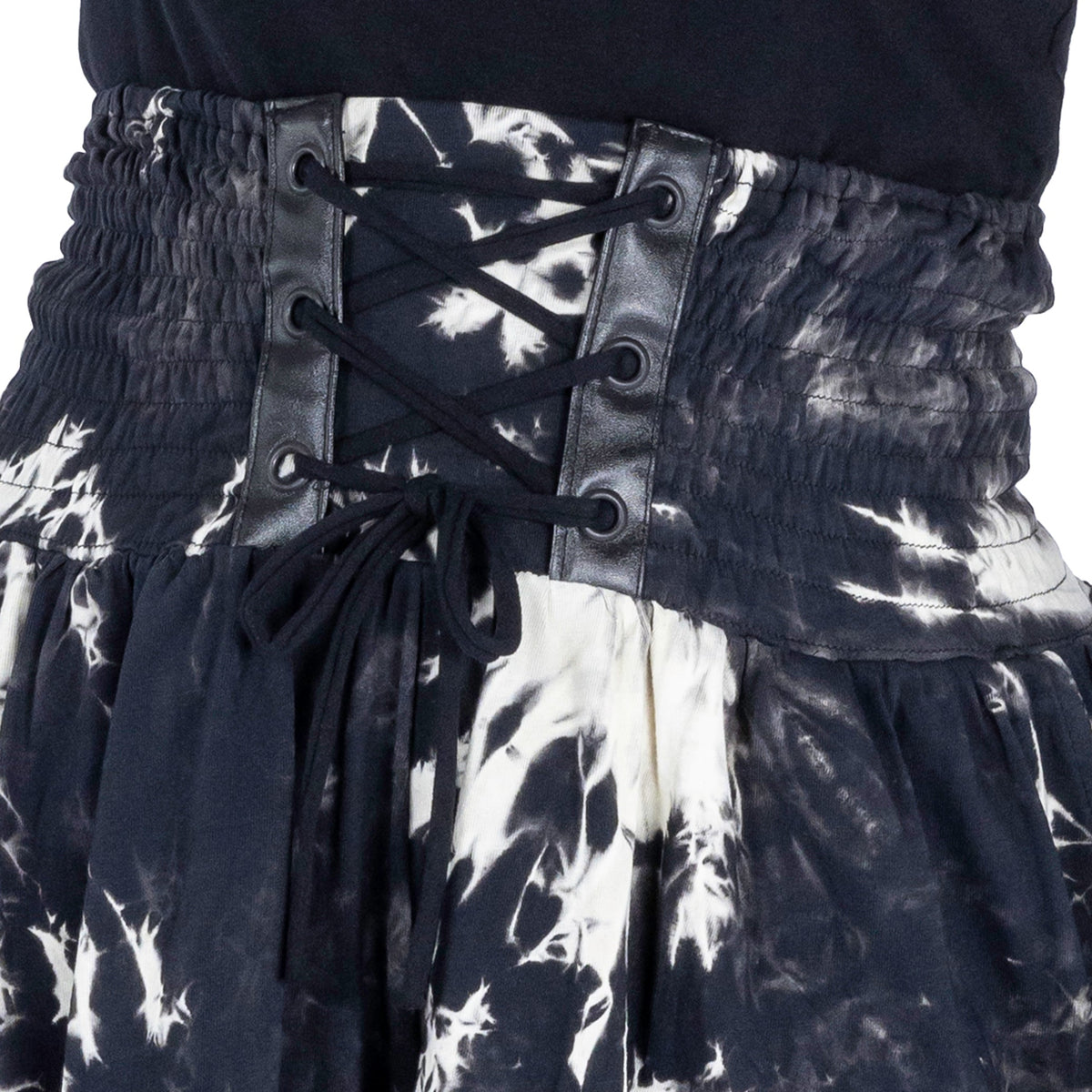 Vixxsin Etain Shorts | Black / White Tie Dye