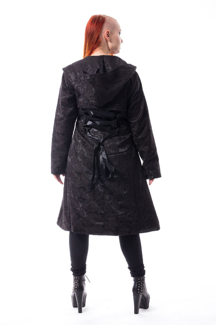 Poizen Industries Eternal Rose Coat | Black