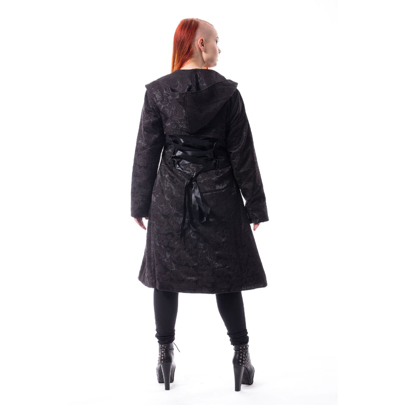 Poizen Industries Eternal Rose Coat | Black
