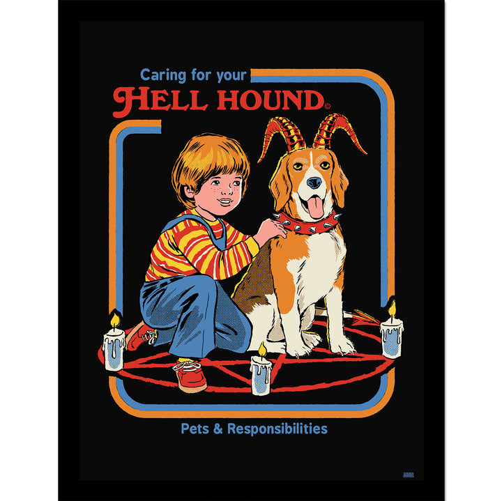 Steven Rhodes Hell Hound Framed print