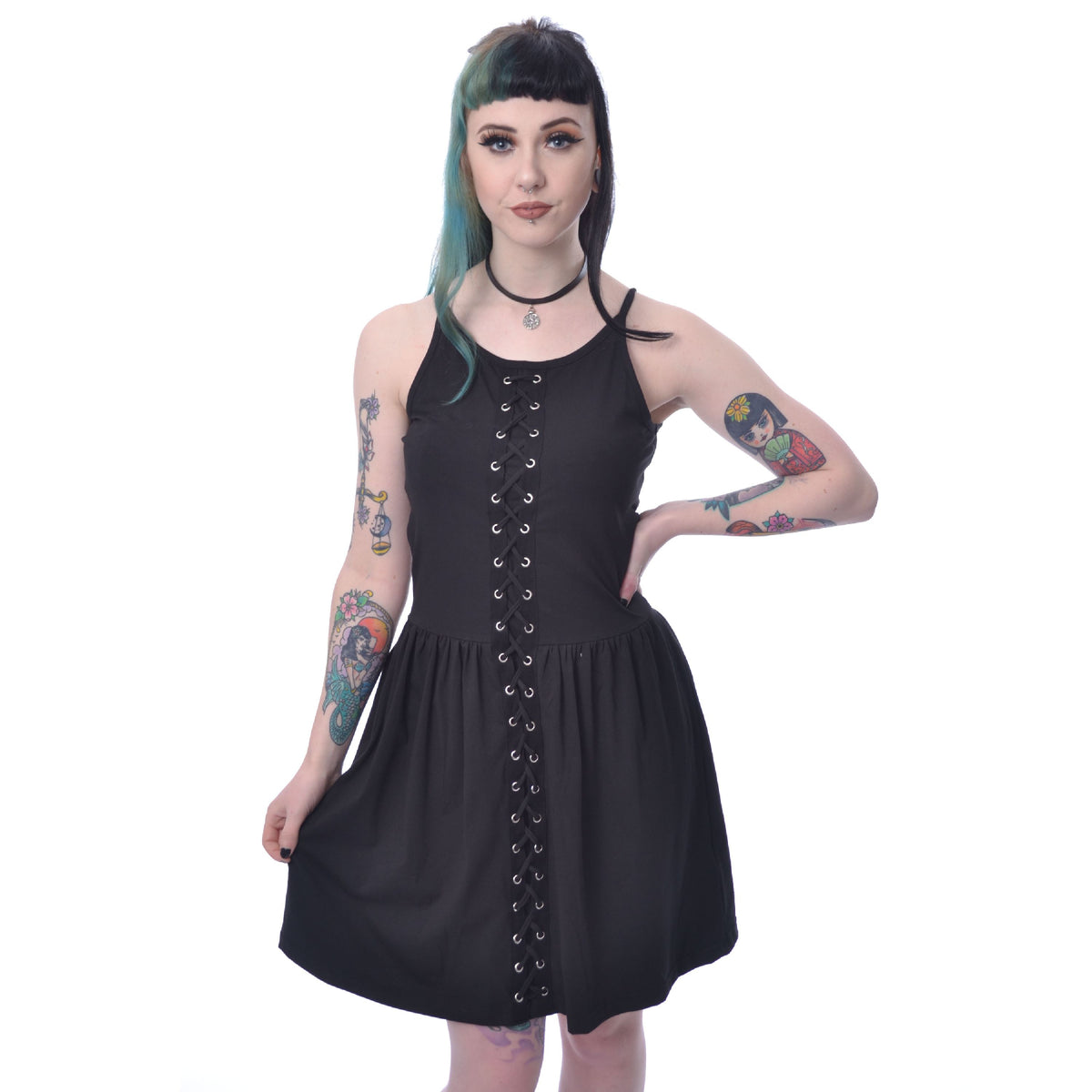 Poizen Industries Faye Dress | Black