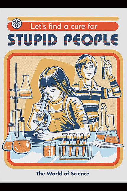 Steven Rhodes Stupid People Framed Print