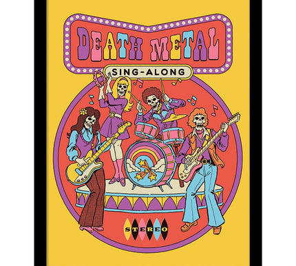 Steven Rhodes Death Metal Sing Along Framed Print