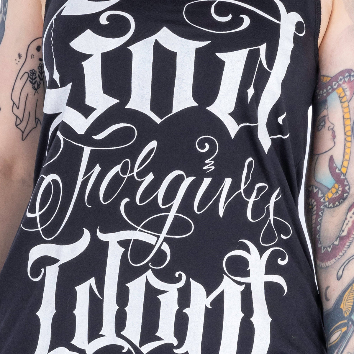 Vixxsin God Forgives Vest Top | Black