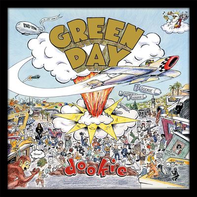 Green Day Framed Print | Dookie Album Cover